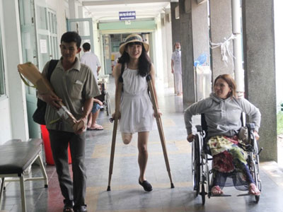 Nữ sinh bị cưa chân vẫn ước mơ làm công an
