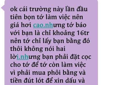 Đặt cọc 8 triệu, nhập đường dây học ĐH "siêu tốc" 1 tuần có bằng