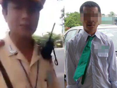 Tranh cãi vụ CSGT bắt lỗi lái xe taxi mặc sai trang phục