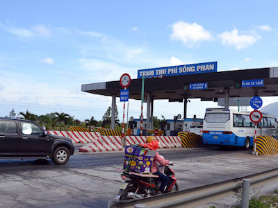 12g trưa 21-5: dừng thu phí trạm Sông Phan trên quốc lộ 1