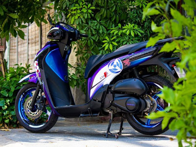 Honda SH 2010 độ dàn vỏ phong cách phim hoạt hình