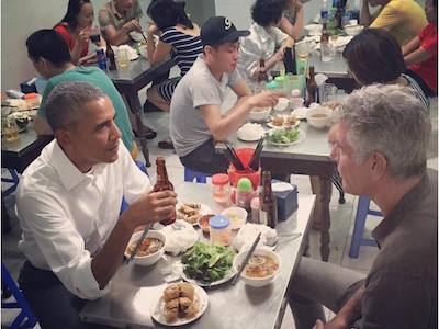 Cảnh Obama ăn bún chả sẽ lên truyền hình Mỹ