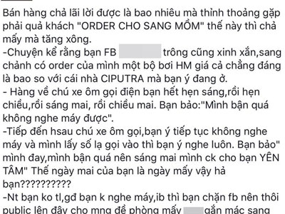 Chuyện những "dân chơi" đặt mua đồ nhưng thản nhiên... quên trả tiền