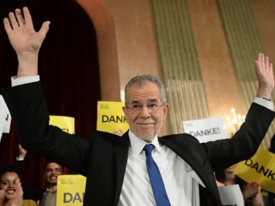 Ông Van der Bellen trở thành tân tổng thống Áo