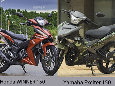 45,5 triệu, chọn Yamaha Exciter 150 hay Honda WINNER 150?
