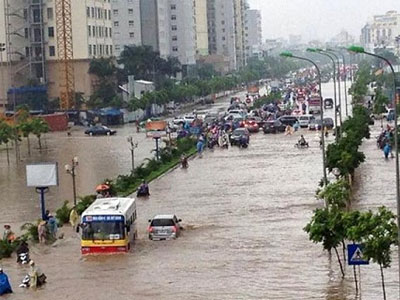 Đêm nay, Hà Nội nhiều nơi mưa rất to và dông