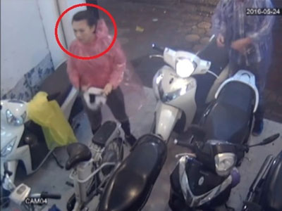 Đôi nam nữ dàn cảnh trộm SH ở Hà Nội