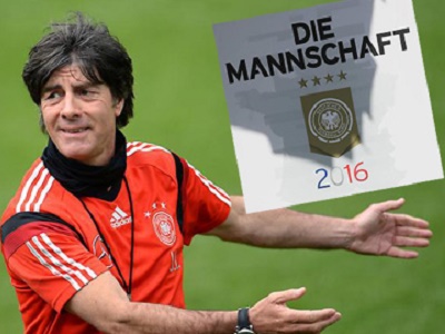 Joachim Loew dùng logo đội tuyển để khích tướng học trò