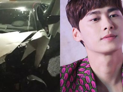 Siêu xe Lamborghini của Lý Dịch Phong nát đầu vì tai nạn