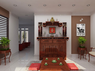 Tài lộc đầy nhà nhờ bố trí bàn thờ đúng phong thủy