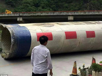 Trung Quốc: Mảnh vỡ tên lửa rơi trúng khu vực dân cư