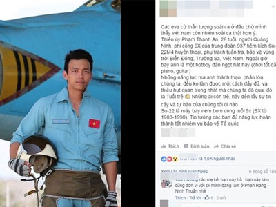 Dân mạng tìm kiếm chàng phi công 9X điển trai, đàn hát giỏi