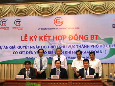 Ký hợp đồng gần 10.000 tỉ chống ngập cho TP HCM