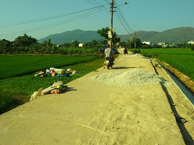Né đống đá dăm, một phụ nữ bán rau chết tức tưởi