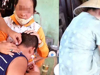 "Lang vườn" chữa bá bệnh bằng... lưỡi lam, thuốc lạ