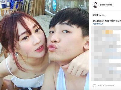 Phở Đặc Biệt tự tay đăng ảnh Sun Ht tình tứ hôn má, gián tiếp thừa nhận chuyện hẹn hò