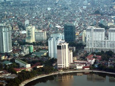 Cao ốc chen lấn giành đất "siêu vàng" tại Hà Nội