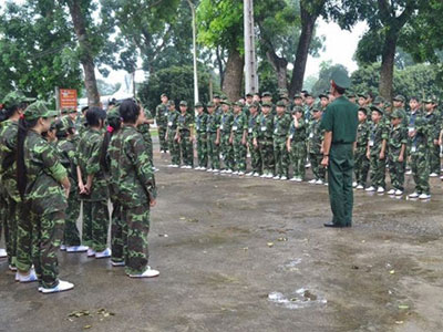 Địa chỉ cho trẻ tập tu, học làm lính gần Hà Nội