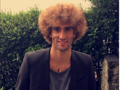 Fellaini nhuộm tóc vàng hoe, hào hứng khoe ảnh