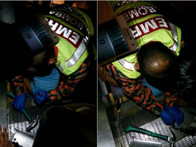 Tai nạn hy hữu: Bé trai 3 tuổi bị kẹt "chỗ kín" vào thang cuốn tại Malaysia