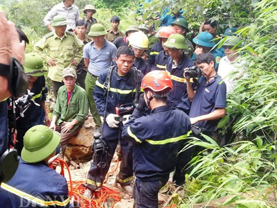 Vụ phu vàng mắc kẹt trong hang: Đã tìm được một nạn nhân