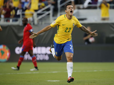 Coutinho lập hat-trick, Brazil vùi dập Haiti với tỷ số 7-1