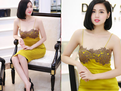 "Gái một con" Tâm Tít diện mốt váy ngủ đi sự kiện
