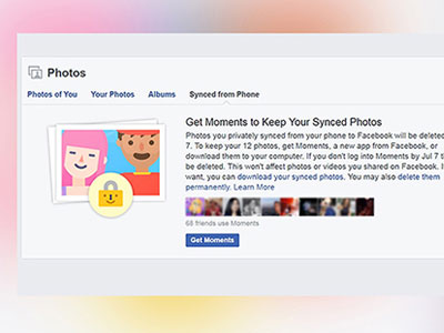 Facebook sắp xóa một album ảnh trên tài khoản người dùng