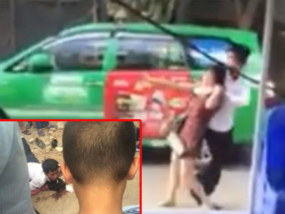 Đi "cặp bồ" bị tóm sống, chồng kề dao vào cổ vợ lôi dọc hồ Đền Lừ