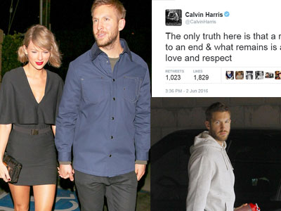 Calvin xóa hết ảnh, bỏ theo dõi Taylor Swift sau khi cô lộ ảnh hôn Tom Hiddleston