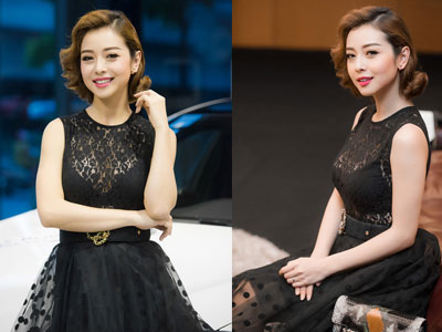 Jennifer Phạm lấp ló nội y vì áo xuyên thấu