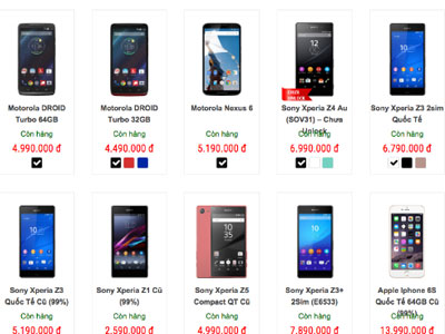 Smartphone cao cấp giá rẻ tràn ngập thị trường xách tay
