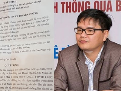Mai Phan Lợi vi phạm pháp luật nghiêm trọng cương quyết xử lý nghiêm