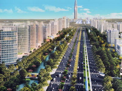 Hình ảnh hiện đại ở cửa ngõ Hà Nội trong tương lai