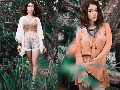 Trương Tùng Lan cá tính với style du mục