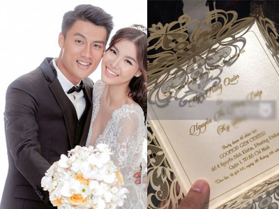 Chỉ 150 khách và đây là một trong những tấm thiệp cưới hiếm hoi của Mạc Hồng Quân - Kỳ Hân!