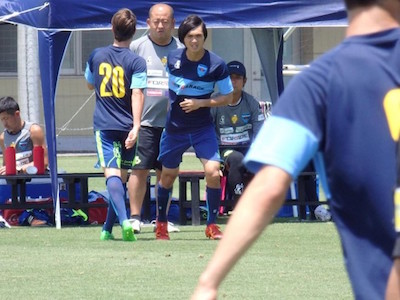 Tuấn Anh ra sân ở trận đấu tập với CLB J.League 2