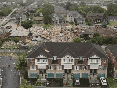 Canada: Nổ lớn, nhà bị xé nát như gặp lốc xoáy