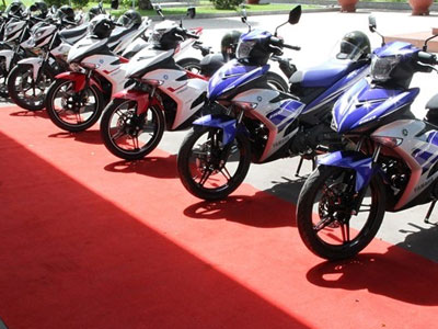 2 dòng môtô 150cc vừa bàn giao cho cảnh sát TP HCM