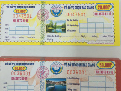 Hậu Giang chính thức phát hành vé số tự chọn