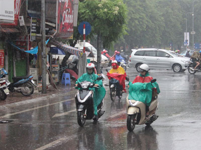Mưa lớn ở Bắc Bộ có thể kéo dài tới ngày mồng 5/7