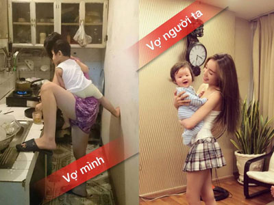 "Vợ em xấu xí em thương, vợ người sang chảnh hot-gơn mặc người"