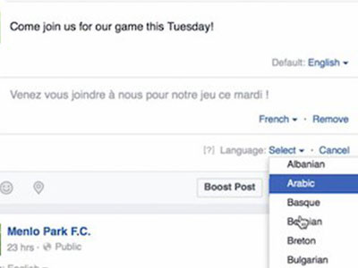 Facebook giúp xóa nhòa khoảng cách về ngôn ngữ
