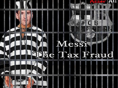 Ảnh chế Messi đi tù tràn ngập Internet