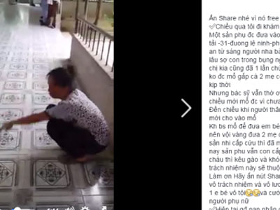 Bà gào khóc thảm thiết vì bác sĩ tắc trách làm chết cháu