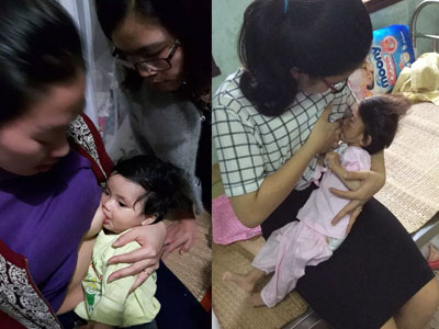 Đối với các mẹ, em bé khát sữa nào cũng là con, cũng đều có thể được ấp ôm cho bú...