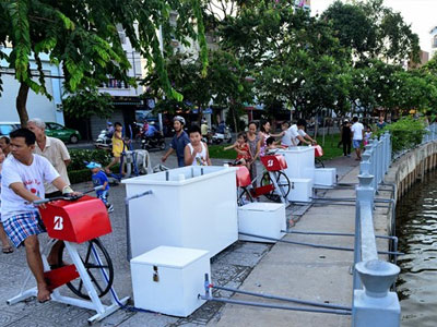 Máy tập thể dục lọc nước đầu tiên ở Sài Gòn