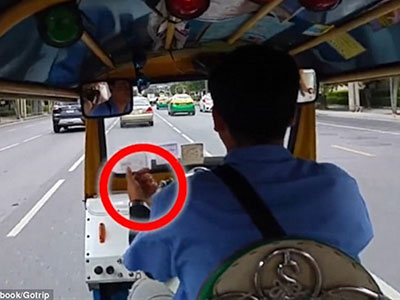 Tài xế tuk tuk ở Bangkok bị tố thông đồng với cướp giật