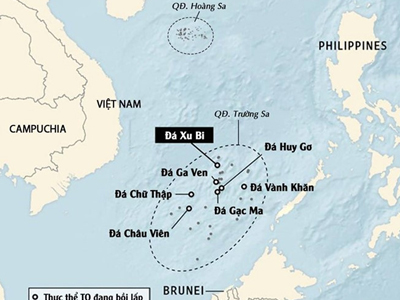 Trung Quốc thử sân bay phi pháp ở Vành Khăn và Xu Bi
