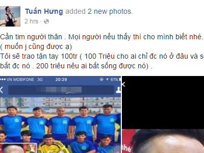 Tuấn Hưng ra giá 200 triệu để "bắt sống" kẻ nói xấu vợ